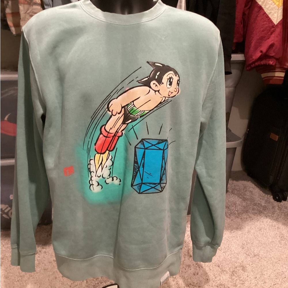Diamond Supply Co. Astro Boy Crewneck Sweater - Mint Green